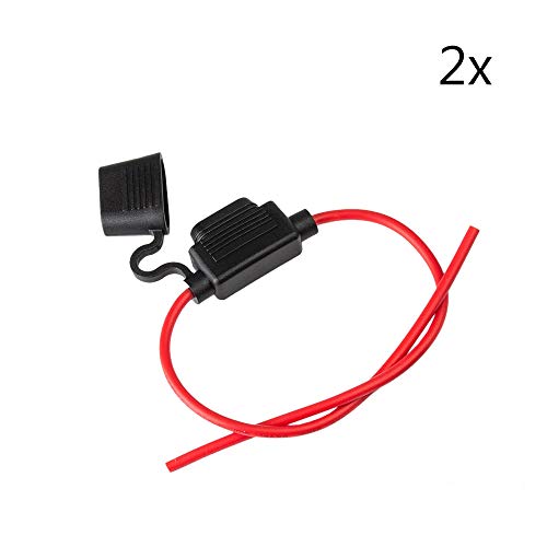 ECENCE 2X portafusibles para vehculos portafusibles para turismos Soporte para fusibles, Fusible Plano 22040301