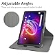 JRTAL Kompatibel mit Iconia Tab P10 Hülle,360°Drehbarer Cover Kunstleder Schutzhülle Tasche Etui mit für Acer Iconia Tab P10 (P10-21Q-83VZ) 10.4 Zoll Tablet - Schwarz