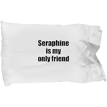 EzGift Funny Seraphine Pillowcase is My Only Friend Quote Musician Gift for Instrument Player Pillow Cover Case 20x30