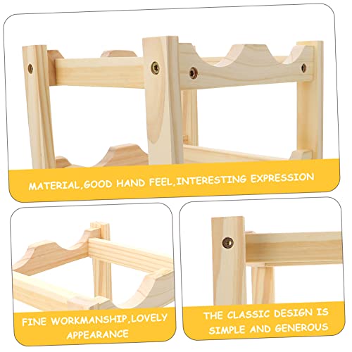 Soporte Simple de Madera para Botellas de Vino miniatura 7