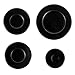 Upgraded Gas Stove Burner Cap Set - 4Piece Metal Cooker Hat Replacement Kit For SABAF Stoves,Oven Gas Hob Burner Crown Flame Cap Cover, Stove Handles Lid Kit (Concave)