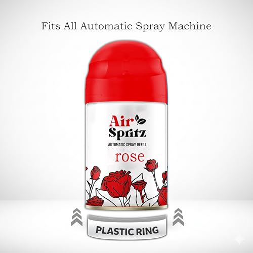 Image of Air Spritz 225ml Freshmatic Automatic Air Freshener Refill (Exotic Aroma | Lemon | Rose | Aqua - Pack of 4) | Automatic Room Freshener, Bathroom Freshener and Room Spray