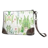 RRhgipp Springtime Herb Garden Damen-Clutch-Geldbörse, Handgelenktasche, Abendtasche, mit Handschlaufe, lässig, formell, Leder, für Freundin