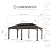 Sunjoy 12x20 ft. Wood Gazebo, Outdoor Patio Steel Hardtop Gazebo, Cedar Framed Wooden Gazebo with 2-Tier Metal Roof, Suitable for Patios, Lawn, and Backyard, Natural Wood Color