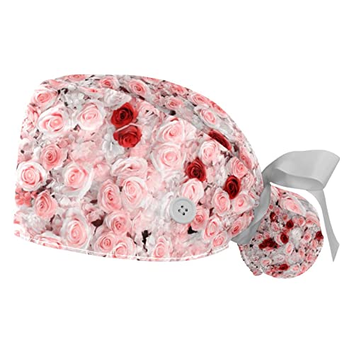 Casquette de travail JDEZ anti-transpiration avec bandeau absorbant et fond floral ajustable