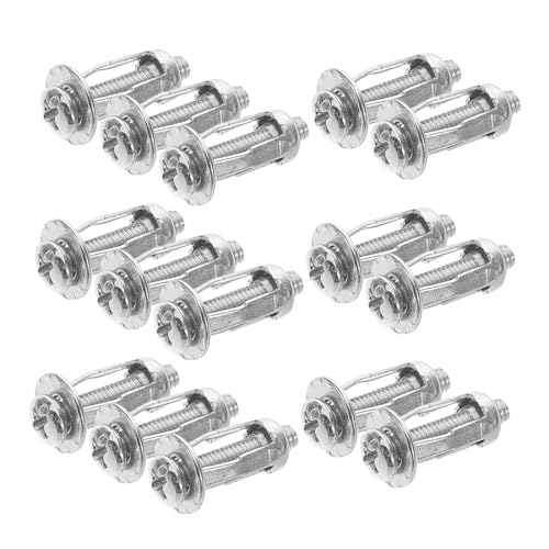 Luxshiny Stylish Petal Expansion Bolts 20pcs Metal Nuts for Car License Plate Mounting