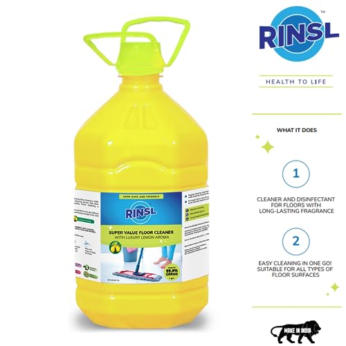 Image of Super Value Floor Cleaner | Suitable for Bathroom & Floor surfaces like ceramic | Luxury Lemon- 5 Litre Pack