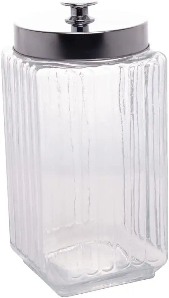 LYOR - Pote de Vidro com Tampa de Metal Vegas 2,3L