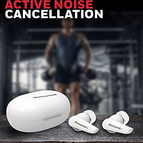 Image of Honeywell Trueno U5000 Truly Wireless ANC Earbuds, Bluetooth V5.0, 16 hrs non-stop music in 1 hr of charge, Noise cancelling with ANC, High Bass, 260mAh Battery, IPX4 Water Resistance, Voice Assistant