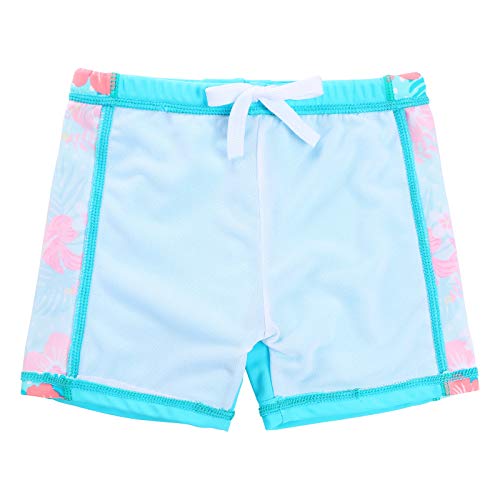 Image of Girls Two Piece Swimsuit Floral UPF 50+ Rash Guard Set Kids Beach Swimwear
