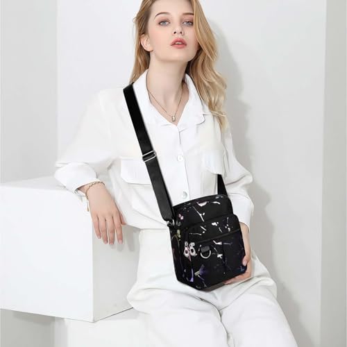 Nylon Shoulder Bag Crossbody Nylon Purse for Women, Multiple Pockets Work Travel Essentials2
