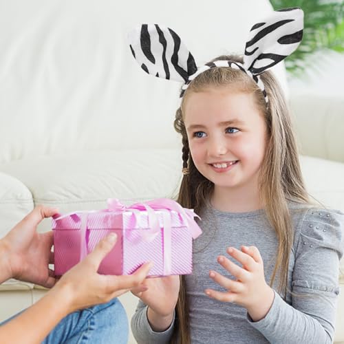 2 Stücke Zebra-Ohrstirnbänder, Kreative Stirnbänder, Lustige Stirnbänder, Rollenspiele, Foto-Requisiten.