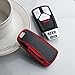 Tengare Car Key Fob Cover Compatible with Audi Key Case Red A4 allroad A5 Q5 PHEV S4 S5 SQ5 Sportback TT RS TTS Accessories