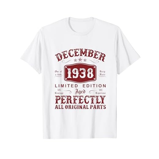 Diciembre 1938 86 Años Cumpleaños Hombre Hecho En 1938 Camiseta