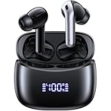 AI Translation Earbuds Real Time 164 Languages Translator Ear Buds Audifonos Traductores Inglés Español 70H Playtime Wireless Earphones AI Bluetooth Headphones for Travel Meeting Learning Black