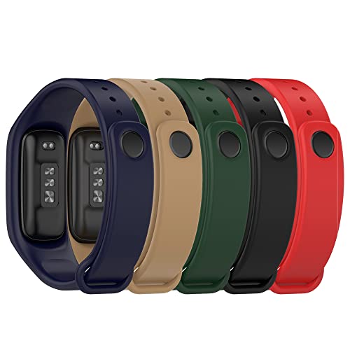 Chofit Paquete de 5 correas compatibles con correa de banda Oppo, pulsera deportiva de silicona suave de repuesto para banda Oppo/OnePlus Smart Band (5 A) Cover