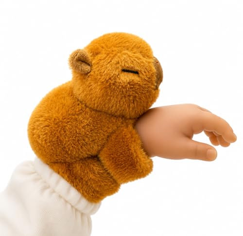 Image of Plush Slap Wristband Toy for Boys & Girls - Cute Cartoon Animal Design Soft Fur Slap Band Bracelet for Kids - Adjustable Wrist Toy