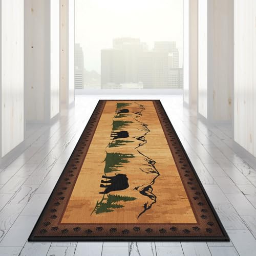 Tapete Runner Brown 78.74 x 23.62 in miniatura 2
