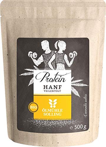 Preisvergleich Produktbild Ölmühle Solling Hanfprotein [ 50% ] teilentölt - 500g - BIO-Qualität