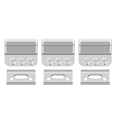 Professional 3 Hole Standard Clipper Replacement Blade Compatible with Wahl Designer, Senior, Cordless Designer, and Pilot clippers (3 Pack)