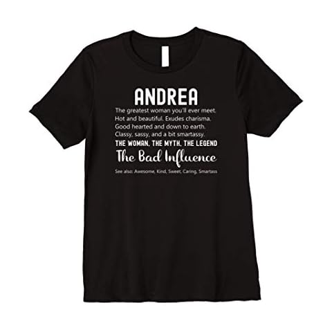 Womens Andrea Gift Funny Birthday Personalized Name Gift for Andrea Premium T-Shirt Cover