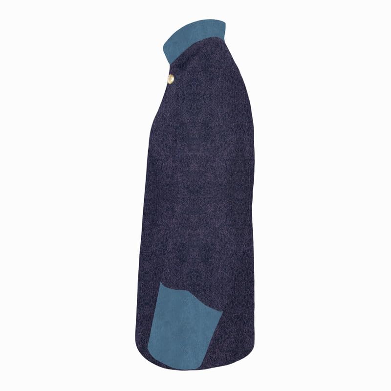 Men's US Civil War Cadet Grey Officer's Sack Coat with Solid Cuff & Collar3