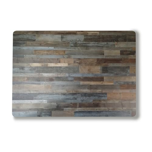 Laptop Skin Compatible with Surface Laptop 7 15" (2024) - Gray Wood - Premium 3M Vinyl Protective Wrap Decal Cover - Easy to Apply | Crafted in The USA by MightySkins