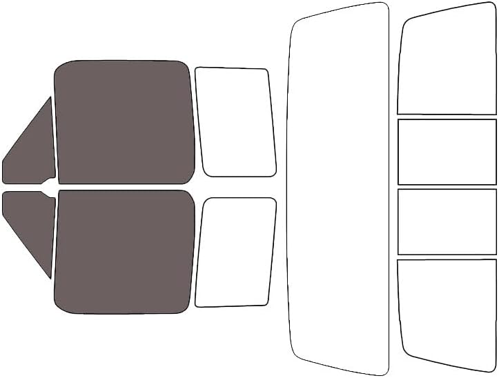 Rvinyl Window Tint Kit Compatible with Ford F-250 1992-1996 2 Door - Black 35% - Single Ply No Bubble Film - Do it Yourself Vehicle Front Precut Kit