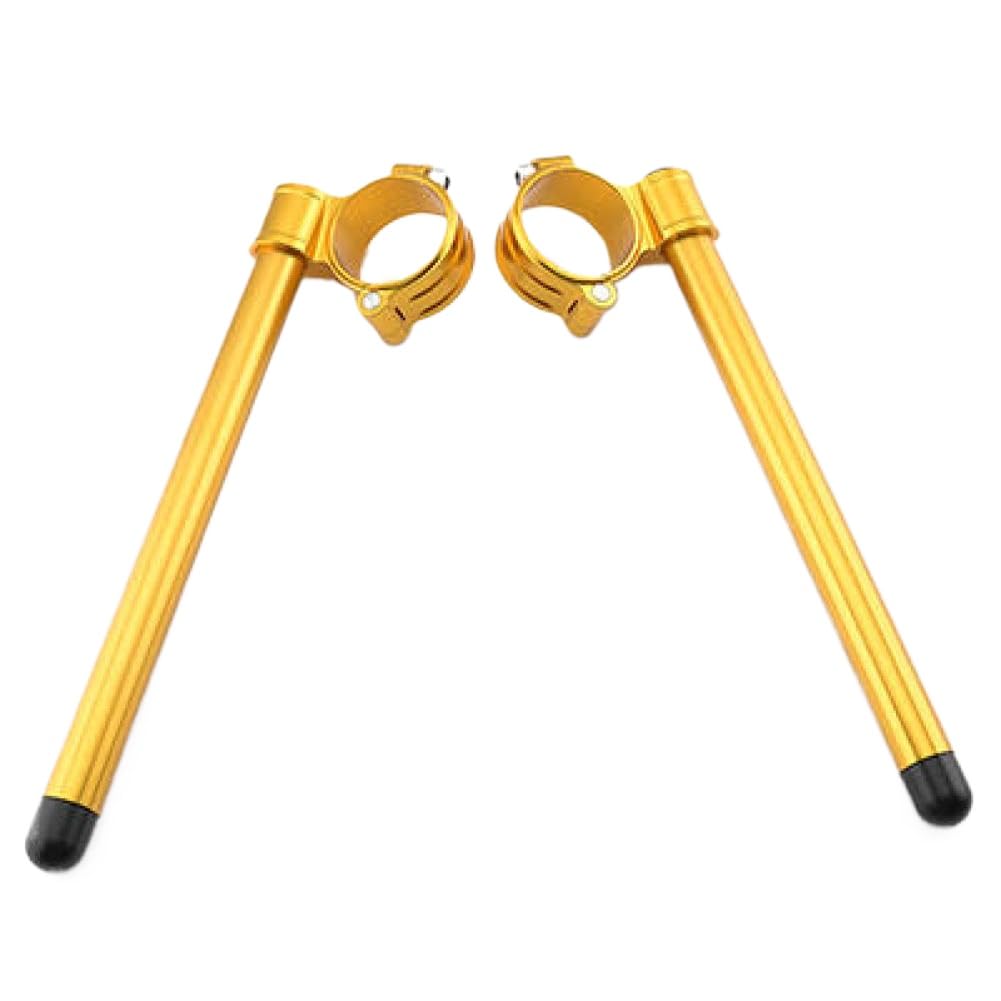 Adjustable Clamp 41MM Clip On Fork Handlebars Compatible with GSF400 GSF600 GSX600 GSX750 GSX1100 SV650 GSX 750 1100(Gold)