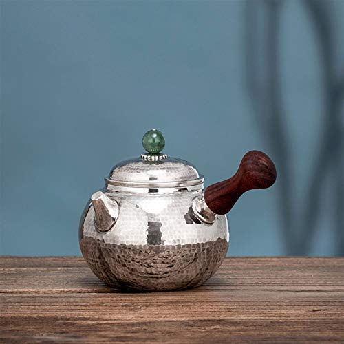 No-Branded Teiera d'Argento hkrstssxj Fatto a Mano Cinese Kungfu Teaktetre Vecchia Cerimonia Sterling Silver Silver… - immagine 3