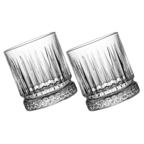 Vasos de whisky de vidrio transparente para almacenar licor y decoración original de casa 2