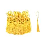 Geesatis 100 Pcs Bookmark Tassels DIY Handmake Craft Accessories for Keychain, Earring Jewelry...