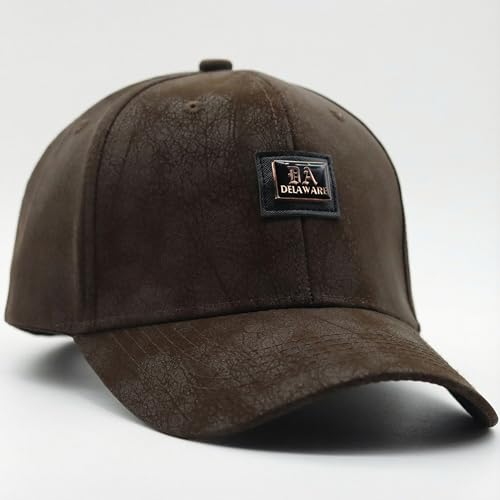 Image of kill off Premium Men's Leather Baseball Cap with Embroidered Patch, Adjustable Fit, Lightweight Comfortable Casual Wear Hat