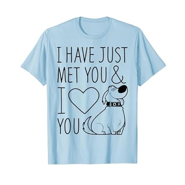 Disney Pixar Up Dug Just Met And I Love You Graphic T-Shirt
