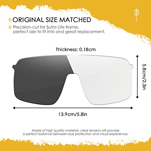 Image of ANSI Z87.1 Replacement Lenses For Oakley Sutro Lite OO9463 Sunglasses