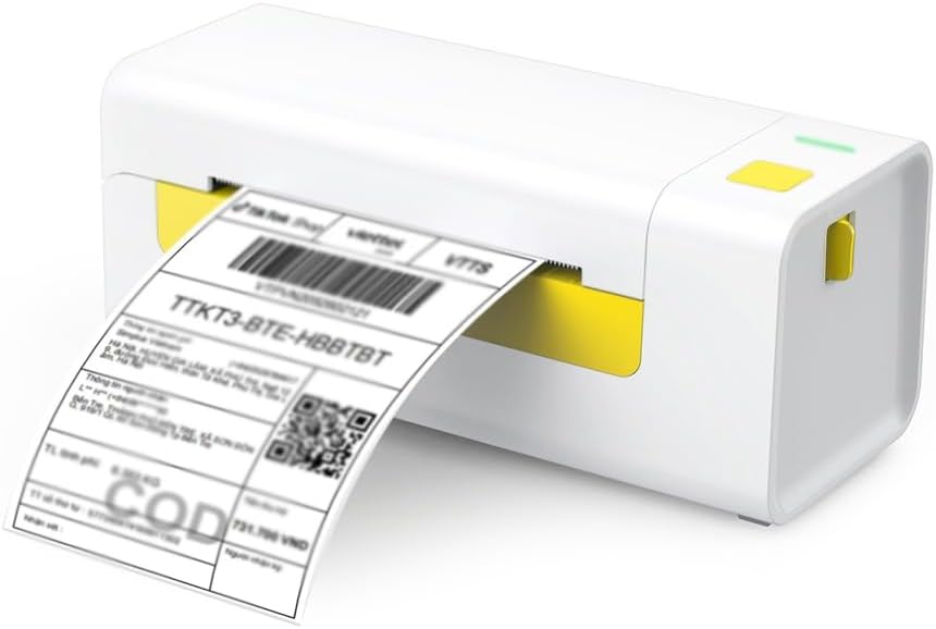 Electronic Single Box Barcode Printer with Universal External Stand Thermal Label