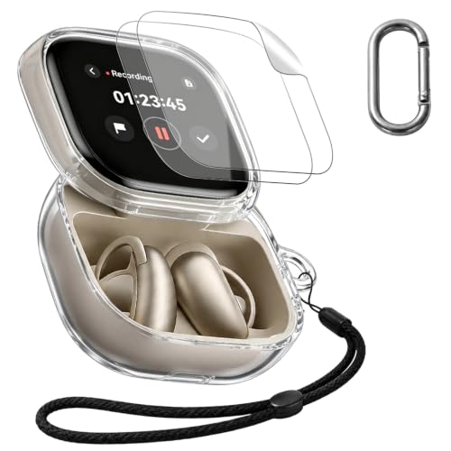 For Anker Soundcore Liberty 5 Pro Max �P�[�X �J�o�[ �yHUKWIMO�z �J���r�i�t��+�X�g���b�v�t�� �ϏՌ� �h�� �h�o �����[�d�\ �S�ʕی� �L�Y�h�~ Anker Soundcore Liberty 5 Pro 