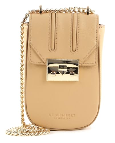 Bolso de noche SEIDENFELT MANUFAKTUR Roros Mobile Sandy: elegancia marrón para tus cenas