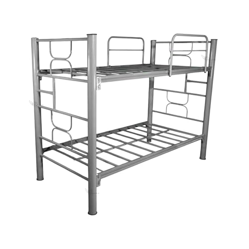 Catálogo para Comprar On-line Literas Metalicas disponible en línea. 47 PEGASO Litera Individual Moderna, Marco de Metal Gris, 190 x 100 x 160 cm, con Doble Barandal y Escalera