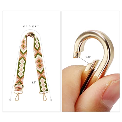 Image of TANOSII Wide Purse Strap Adjustable Replacement Shoulder Crossbody Strap Handbag Strap