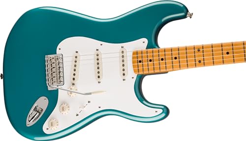 Fender Vintera II ’50s Stratocaster MN Ocean Turquoise – Guitare Électrique - Les Beatles, Paul McCartney, John Lennon, RIngo Starr, George Harrison Fender Vintera II '50s Stratocaster MN Ocean Turquoise - Guitare Électrique – Image 5