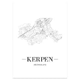JUNIWORDS Stadtposter - Wähle Deine Stadt - Kerpen - 30 x 