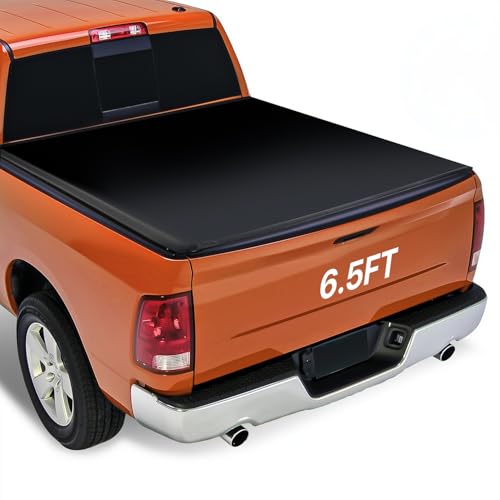 M-AUTO Roll-Up Truck Bed Cover Soft Vinyl Tonneau Cover Compatible