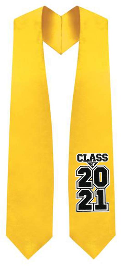 CLERKMANSClass of 2025 Graduation Stole/Sash – Embroidered Patch - Multiple Colors Available – One Size Fits All