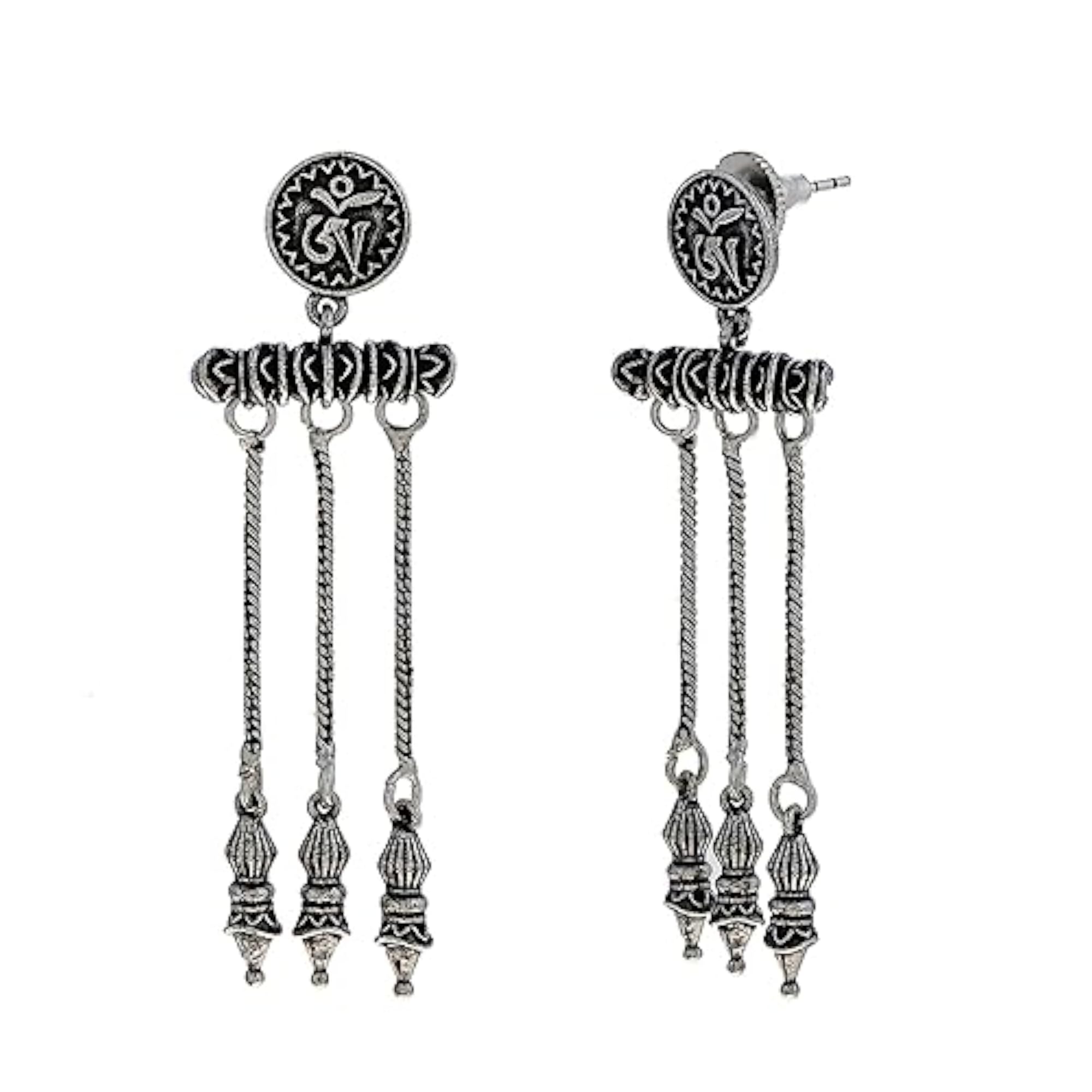 Bodhi Om Dandler Earrings Handmade Jewelry Boho Style