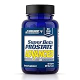 Super Beta Prostate Advanced Prostate Supplement for Men – Reduce Bathroom Trips, Promote Sleep, Support Urinary Health & Bladder Emptying. Beta Sitosterol not Saw Palmetto. (60 Caplets, 1-Bottle)