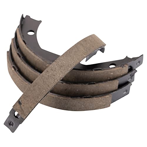 Image of TRQ Rear Brake Pad and Rotor Set Ceramic Rotors Parking Brake Shoe Compatible with 2012-2013 BMW 335i 2013 335i xDrive