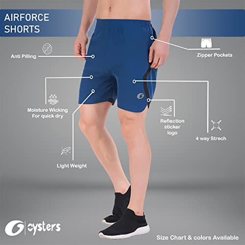 Image of Oysters Men's Cycling Shorts with Zip Pockets