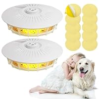 IXYHKB 2 PCS Flohfalle für Wohnung,LED Flohlichtfalle, Falle für Flöhe mit 10 Sticker, Flohfallen Floh Läuse Testsieger Flohlampenfallen für Wohnzimmer Schlafzimmer Kinderzimmer Küche