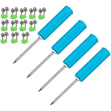 4 Pack Fishing Rod Holders+12 Fishing Bells for Rods Fishing Rod Holder for Bank Beach Ground Support Stand Fishing Holder